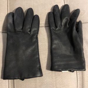 Apt 9 black leather gloves